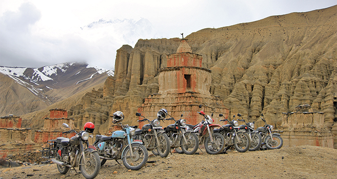 To Lo Manthang  on a Royal Enfield