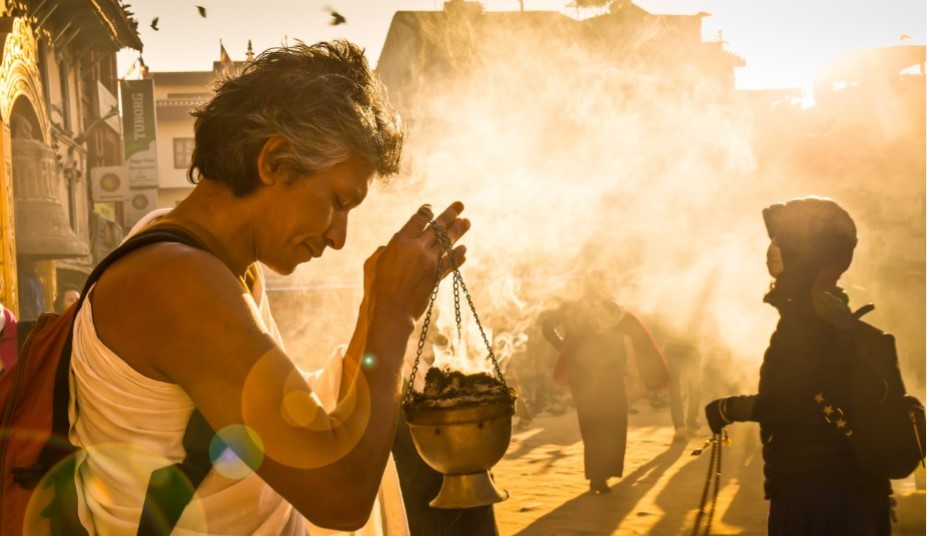 IN THE SHADOW OF THE STUPA