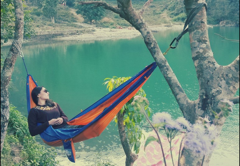 Swinging in a Himalayan Hammock